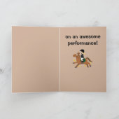 Reiten Girl-Performance Glückwunsch Karte (Innenseite)