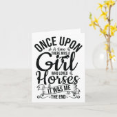 Reiten Girl Sass Café - Wine Bar Karte (Gelbe Blume)