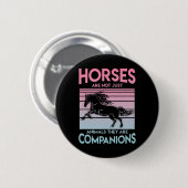 Reiten Girls - Reiten Button (Vorne & Hinten)