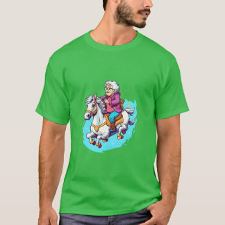 Reiten Grandma Reiten Kawaii T-Shirt