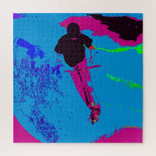 Reiten im Galaxy - Scooter Rider Jigsaw Puzzle (Vertikal)