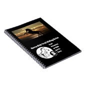 Reiten im Pferdeklub Monogram Foto Notizblock (Rechte Seite)