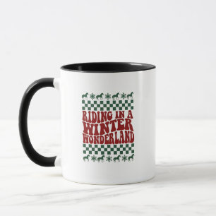 Reiten im Winter Wunderland Ugly Weihnachten Tasse