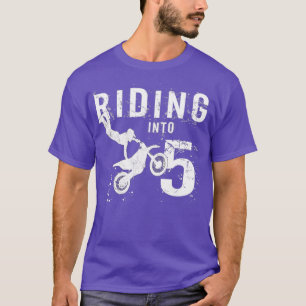 Reiten in 5 Jahre alt 5. Geburtstag Boy Dirt T-Shirt