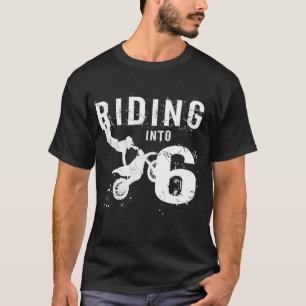Reiten in 6 Jahre alt 6. Geburtstag Boy Dirt Bike T-Shirt