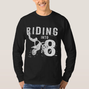 Reiten in 8 Jahre alt 8. Geburtstag Boy Dirt Bike T-Shirt