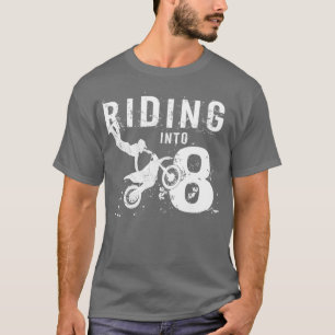 Reiten in 8 Jahre alt 8. Geburtstag Boy Dirt T-Shirt