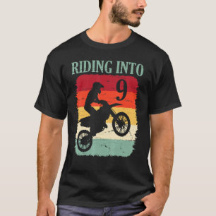 Reiten in 9 Jahre alten glücklichen Geburtstag für T-Shirt