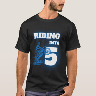 Reiten in den 5-jährigen 5. Dirt-Bike-Geburtstag T T-Shirt