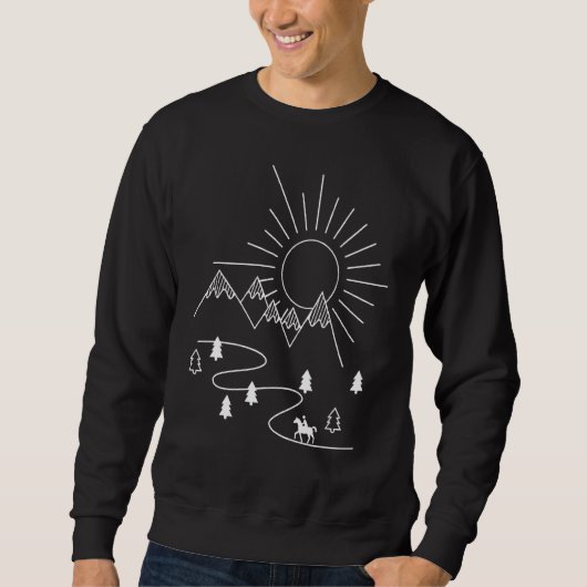 Reiten in den Bergen Sweatshirt (Vorderseite)