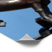 Reiten in der Stadt, Landpferde Poster (Ecke)