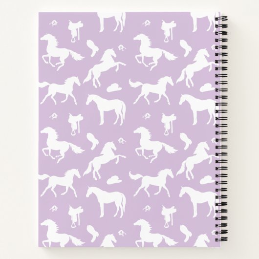 Reiten Individuelle Name Reittier Geschenk Notizblock (Rückseite)