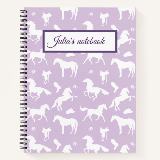 Reiten Individuelle Name Reittier Geschenk Notizblock (Vorderseite)