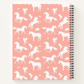 Reiten Individuelle Name Reittier Geschenkpfirsich Notizblock (Rückseite)