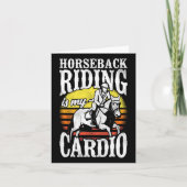 Reiten ist mein Cardio Reitsport Karte (Vorderseite)