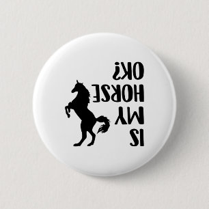 Reiten ist mein Pferd Ok Reittier Arabian Dressur Button