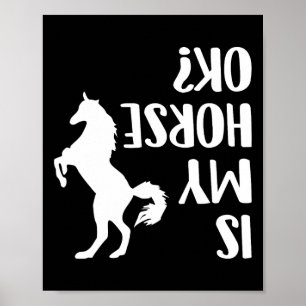 Reiten ist mein Pferd Ok Reittier Arabian Dressur Poster