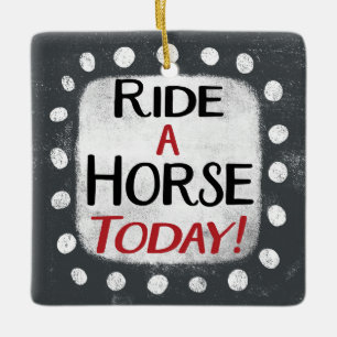 Reiten Keramikornament