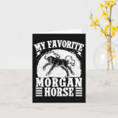 Reiten Lieblings-Morgan Reiten Karte (Gelbe Blume)