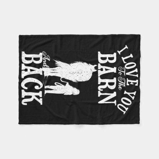 Reiten Lover Bauer I Liebe Sie zum Stall A Fleecedecke (Vorderseite (Horizontal))