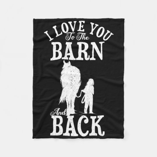Reiten Lover Bauer I Liebe Sie zum Stall A Fleecedecke (Vorderseite)
