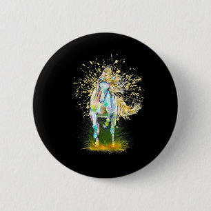 Reiten Lover Cowgirl Rodeo Reitsport Reitausflug R Button