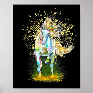 Reiten Lover Cowgirl Rodeo Reitsport Reitausflug R Poster
