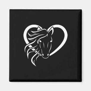 Reiten Lover Heart Reitsport Western Cowgirl Magnet