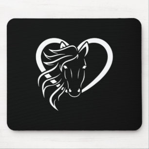 Reiten Lover Heart Reitsport Western Cowgirl Mousepad