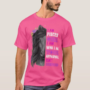 Reiten Lover I Am Fisces Girl Lieben Reiten E T-Shirt