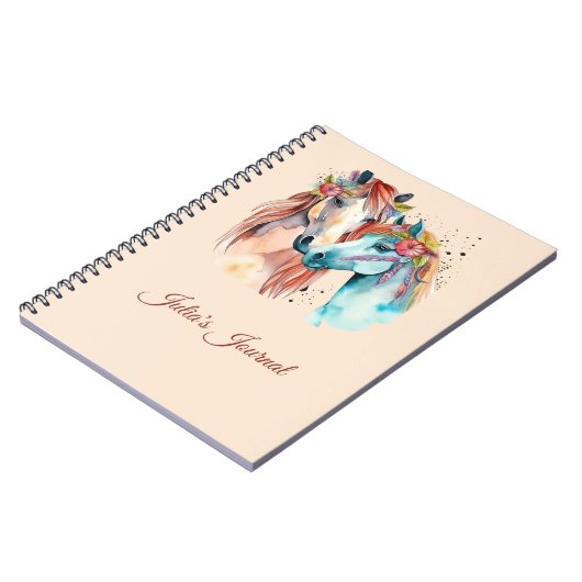 Reiten Lover Wasserfarbe Journal Notizblock (Linke Seite)