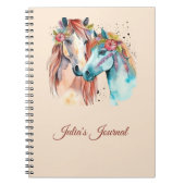 Reiten Lover Wasserfarbe Journal Notizblock (Vorderseite)