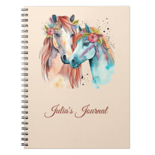 Reiten Lover Wasserfarbe Journal Notizblock