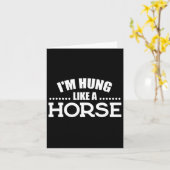 Reiten lustig, ich hange wie ein Pferd Karte (Gelbe Blume)