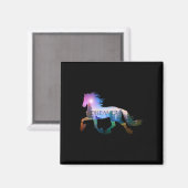 Reiten Magnet (Vorderseite/Rückseite)