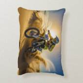Reiten mit dem Motocross in den Dünen Dekokissen (Rückseite(Vertikal))