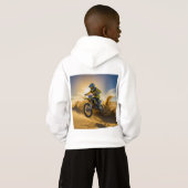 Reiten mit dem Motocross in den Dünen Hoodie (Schwarz voll)