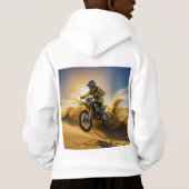 Reiten mit dem Motocross in den Dünen Hoodie (Rückseite)