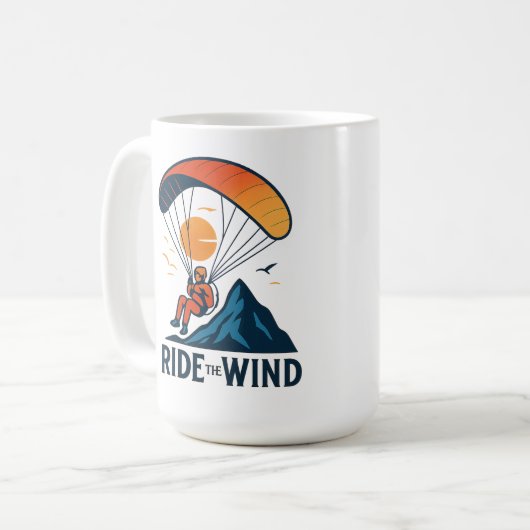 Reiten mit dem Windparamotor Kaffeetasse (Vorderseite Links)