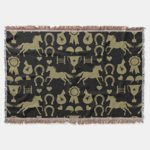 Reiten mit Gold Decke