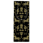 Reiten mit Gold Geschenktüte Für Weinflaschen (Vorderseite)