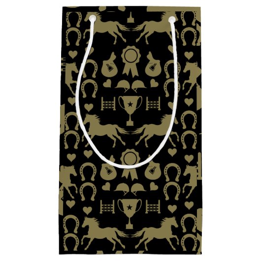 Reiten mit Gold Kleine Geschenktüte (Vorderseite)