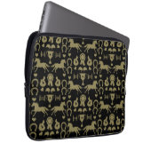 Reiten mit Gold Laptopschutzhülle (Vorne Rechts)
