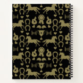 Reiten mit Gold Notizblock (Rückseite)