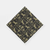 Reiten mit Gold Serviette (Ecke)