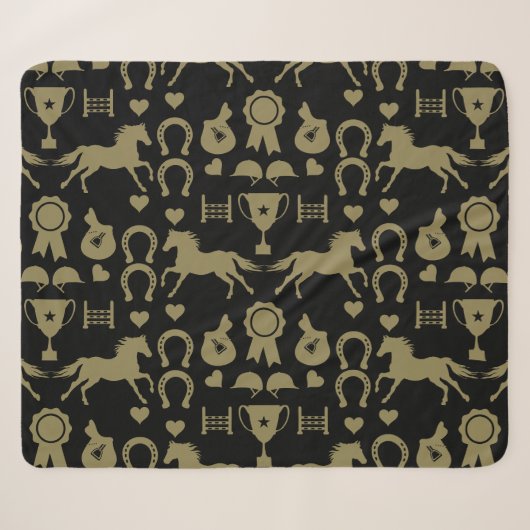 Reiten mit Gold Sherpadecke (Vorderseite (Horizontal))