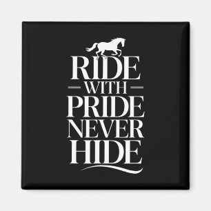 Reiten mit nie verdeckten Pferden und Reitpferden; Magnet