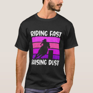 Reiten mit schnellem Rodeo Barrel Racing T-Shirt