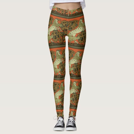 Reiten Mittelalterliche Kunst Kunsthandwerk Jugend Leggings (Vorderseite)