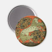 Reiten Mittelalterliche Kunst Kunsthandwerk Jugend Magnet (Vorderseite/Rückseite)